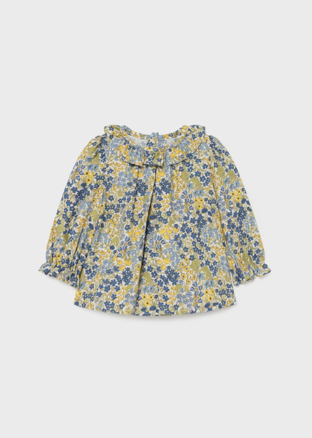 MAYORAL Girls Olive Liberty Floral Trouser Set - NON RETURNABLE