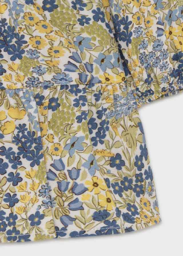 AW21 MAYORAL Baby Girls Olive Liberty Floral Dress - 2919