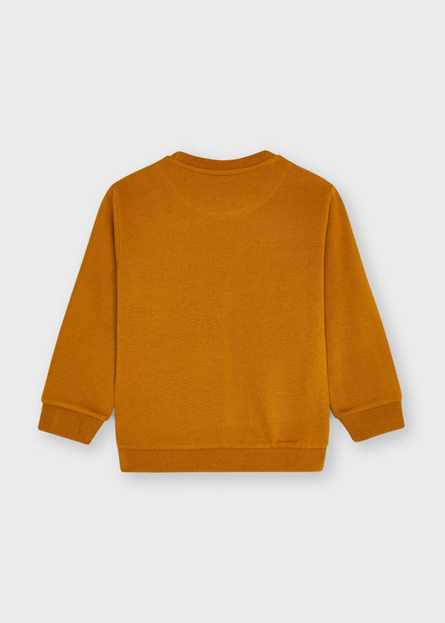 Mayoral mustard skater sweatshirt 4402 skateboard graphic detail