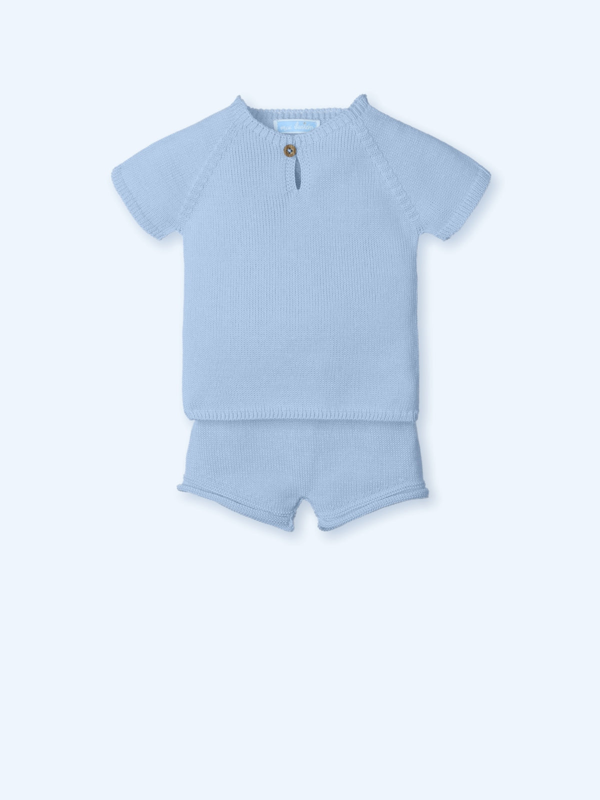 MAC ILUSION Serenity Boys Afazata Blue Knitted Shorts Set - 0023