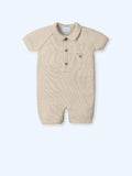 MAC ILUSION Tigris Boys Safari Beige Knitted Romper - 0047