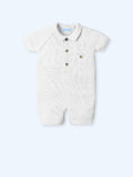 MAC ILUSION Tigris Boys White Knitted Romper - 0047