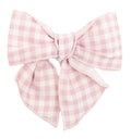 CALAMARO Berg Girls Pink Gingham Hair Bow - 77106