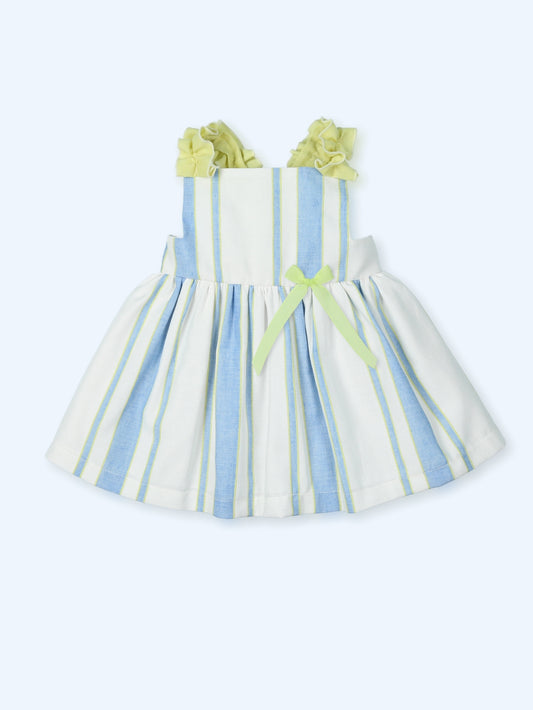 Mac Ilusión Yakarta Girls Afazata Blue Stripe Dress - 0124