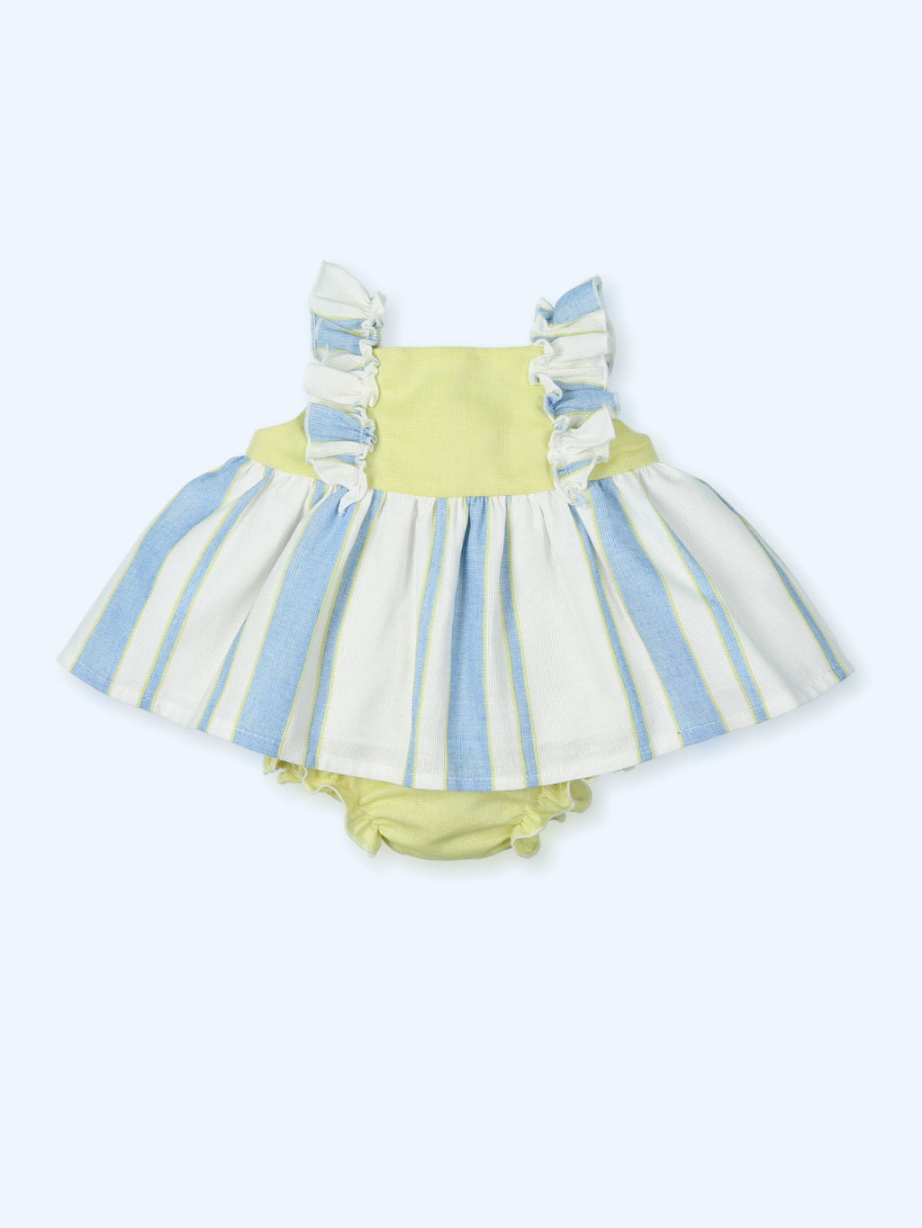 MAC ILUSION Yakarta Girls Afazata Blue Stripe Dress & Knickers - 0125