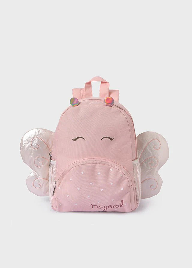 MAYORAL Girls Pink Butterfly Backpack - 19435