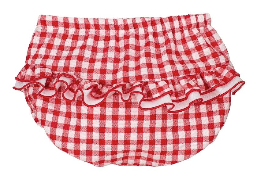 CALAMARO BASICS Baby Girls Red & White Vichy Jam Pants - 16029