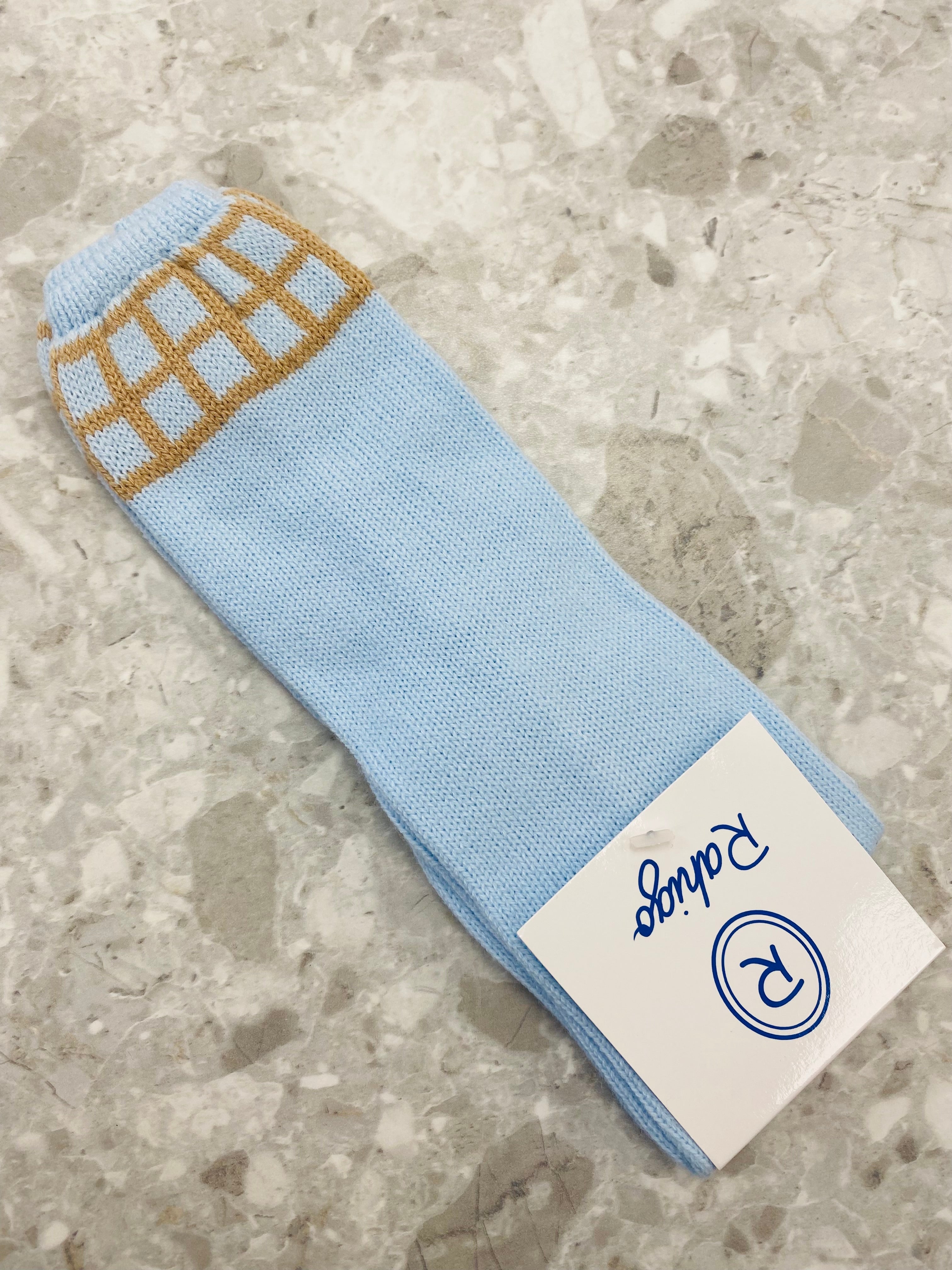 RAHIGO AW24 Blue & Camel Boys Socks - CLEARANCE SALE