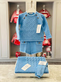 RAHIGO Sky Blue Boys Short Set - 25293