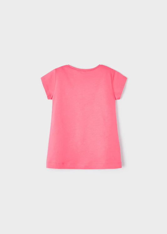 MAYORAL Girls Peony Pink Ice Cream T-Shirt - CLEARANCE SALE