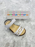 ANDANINES White Girls Leather Sandals - 201522