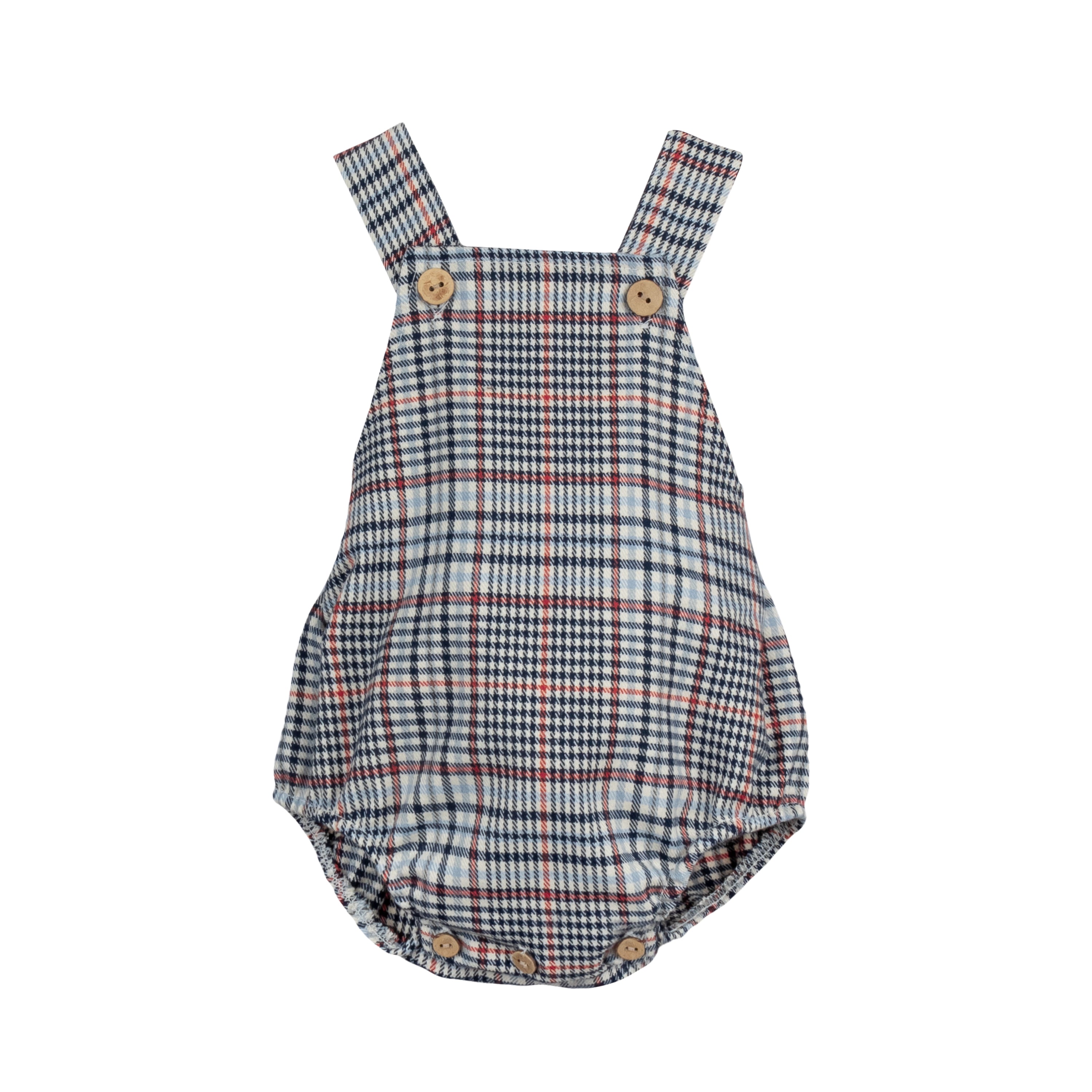 CALAMARO AW24 Tietar Navy & Orange Check Boys Romper - 32456