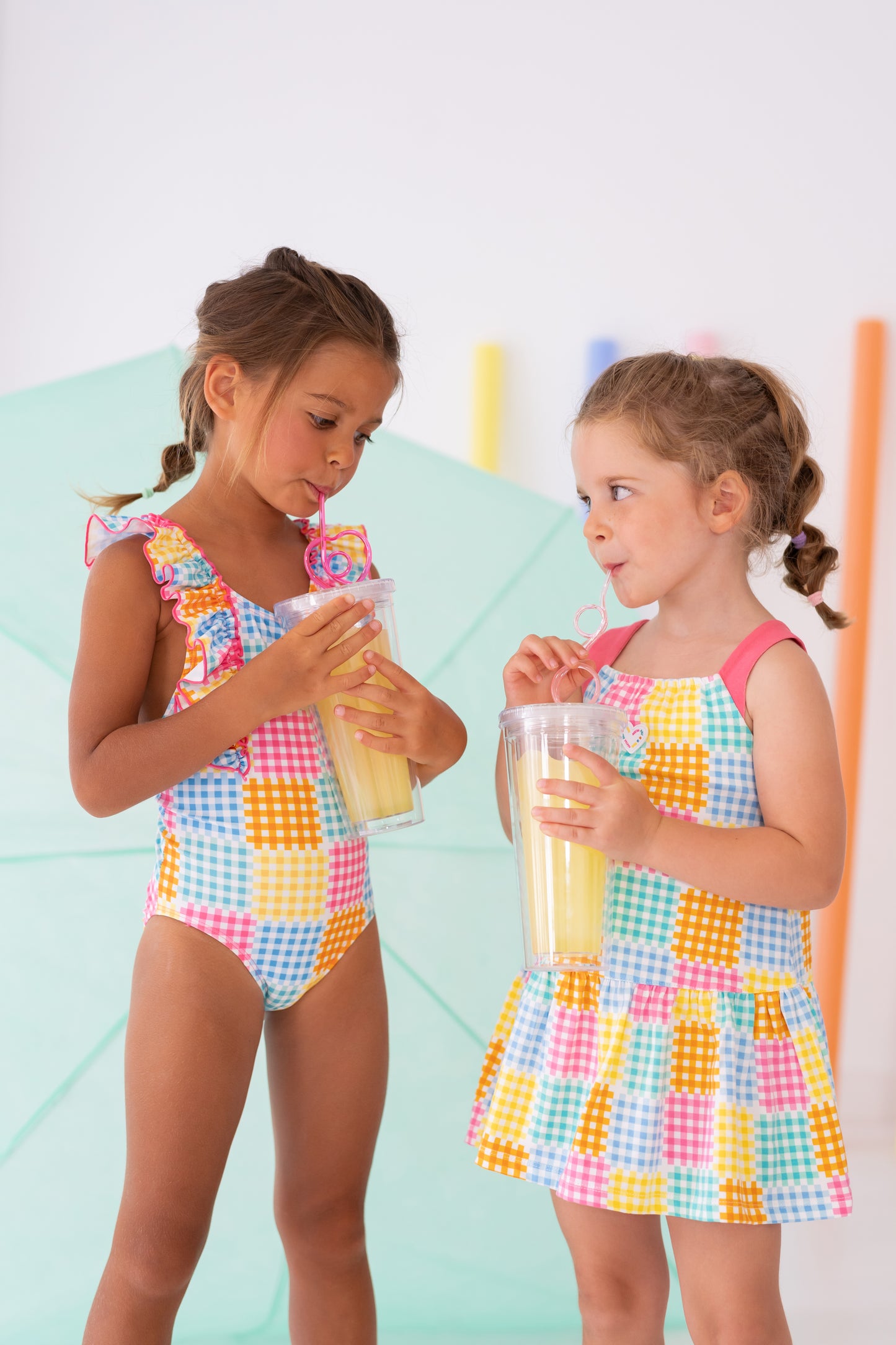 AGATHA RUIZ DE LA PRADA SS25 Hibiscus Girls Multicolour Swimsuit