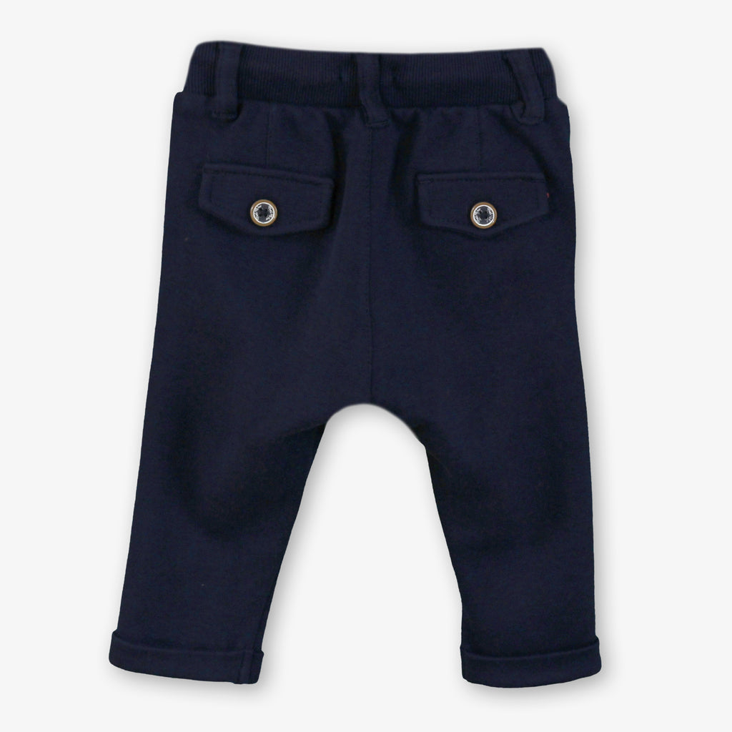 PRE ORDER AW25 MIRANDA NEL BLU Boys Navy Stripe Polo & Joggers Set - 1103