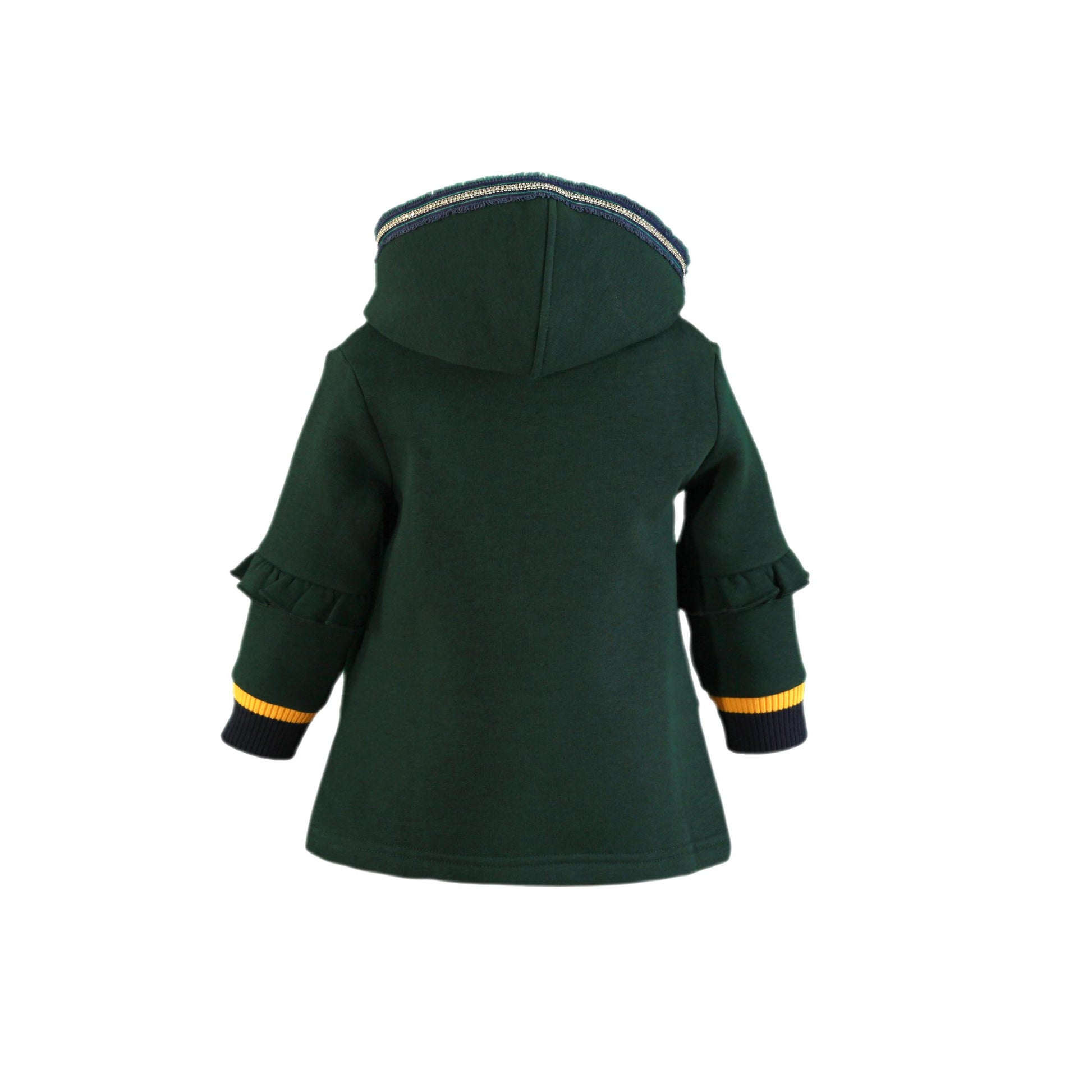 MIRANDA NEL BLU Baby Girls Green Hoodie Dress - 1207