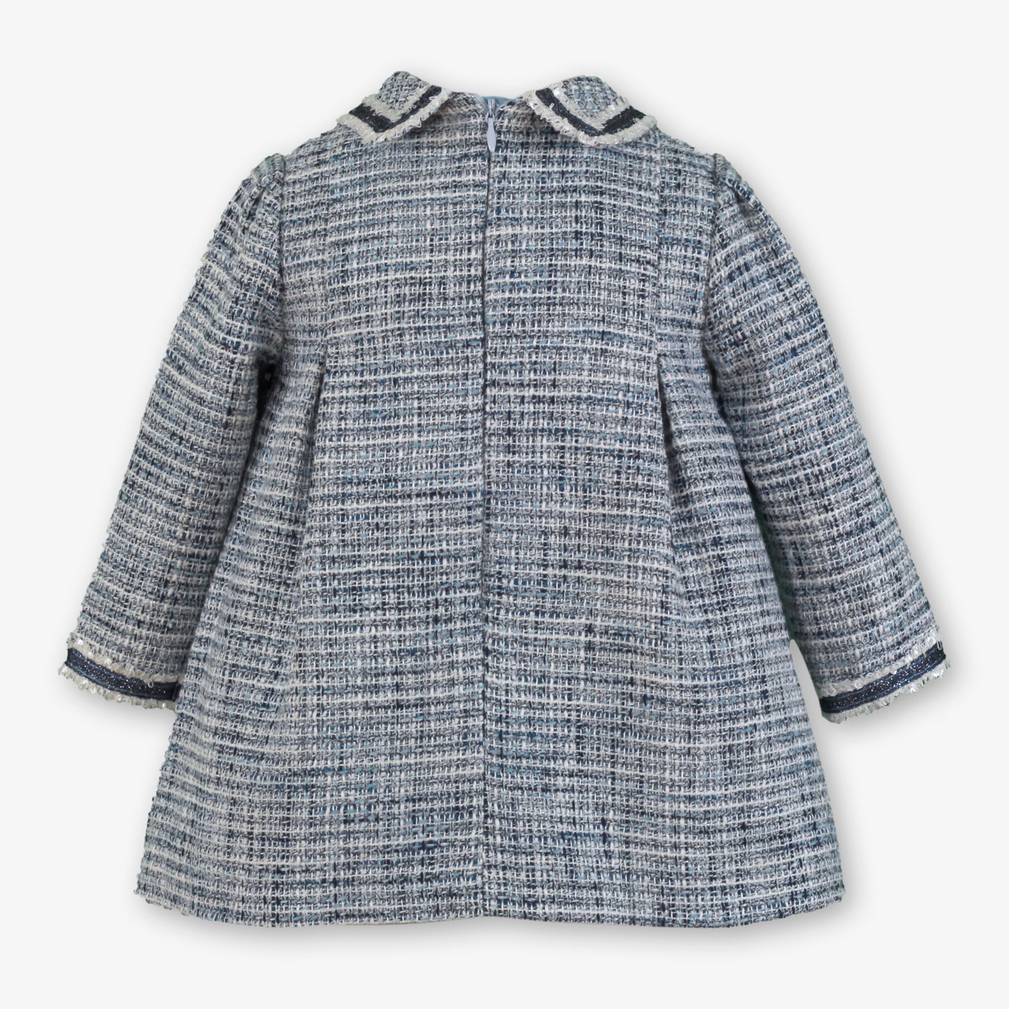 PRE ORDER AW25 MIRANDA Blue Girls Tweed A-Line Dress - 129V