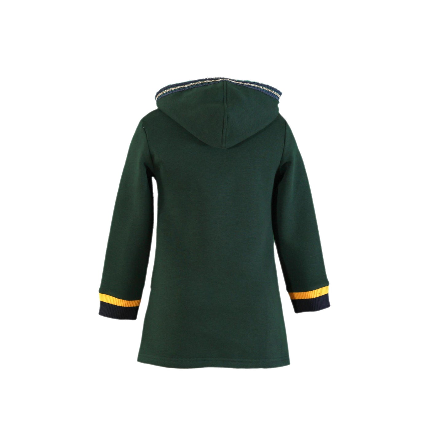 MIRANDA NEL BLU Girls Green Hoodie Dress - 1407