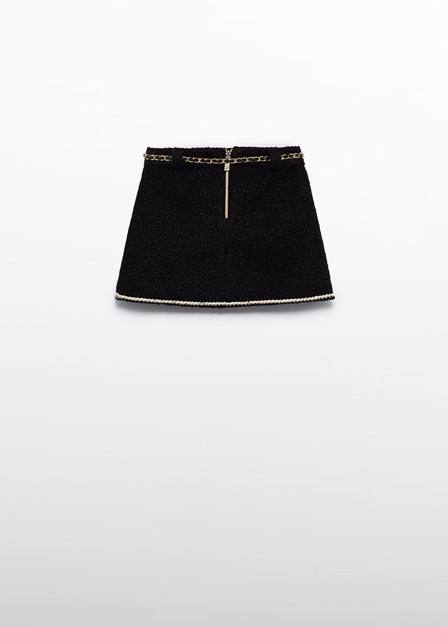 AW25 ABEL & LULA Black Skirt Set with Jacket - 5843