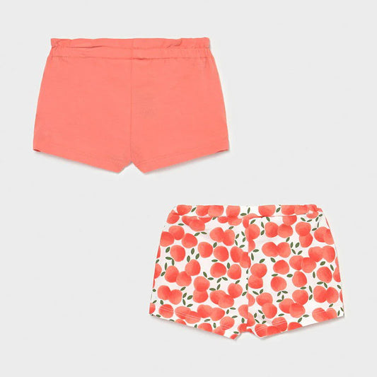 MAYORAL Girls Peach Sorbet Short Set - CLEARANCE SALE