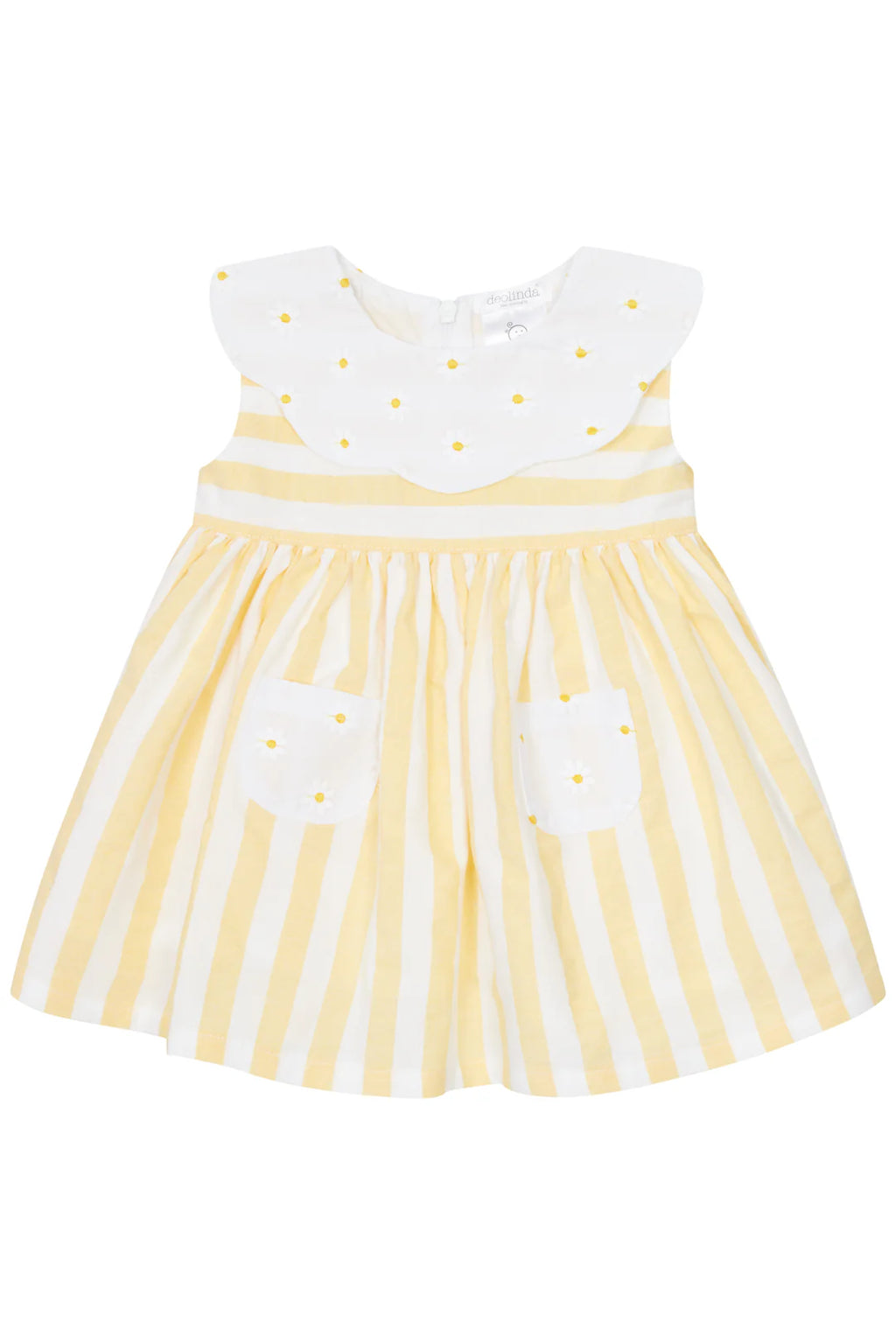 DEOLINDA SS25 Sunny Girls Lemon & White Sun Dress - 25423