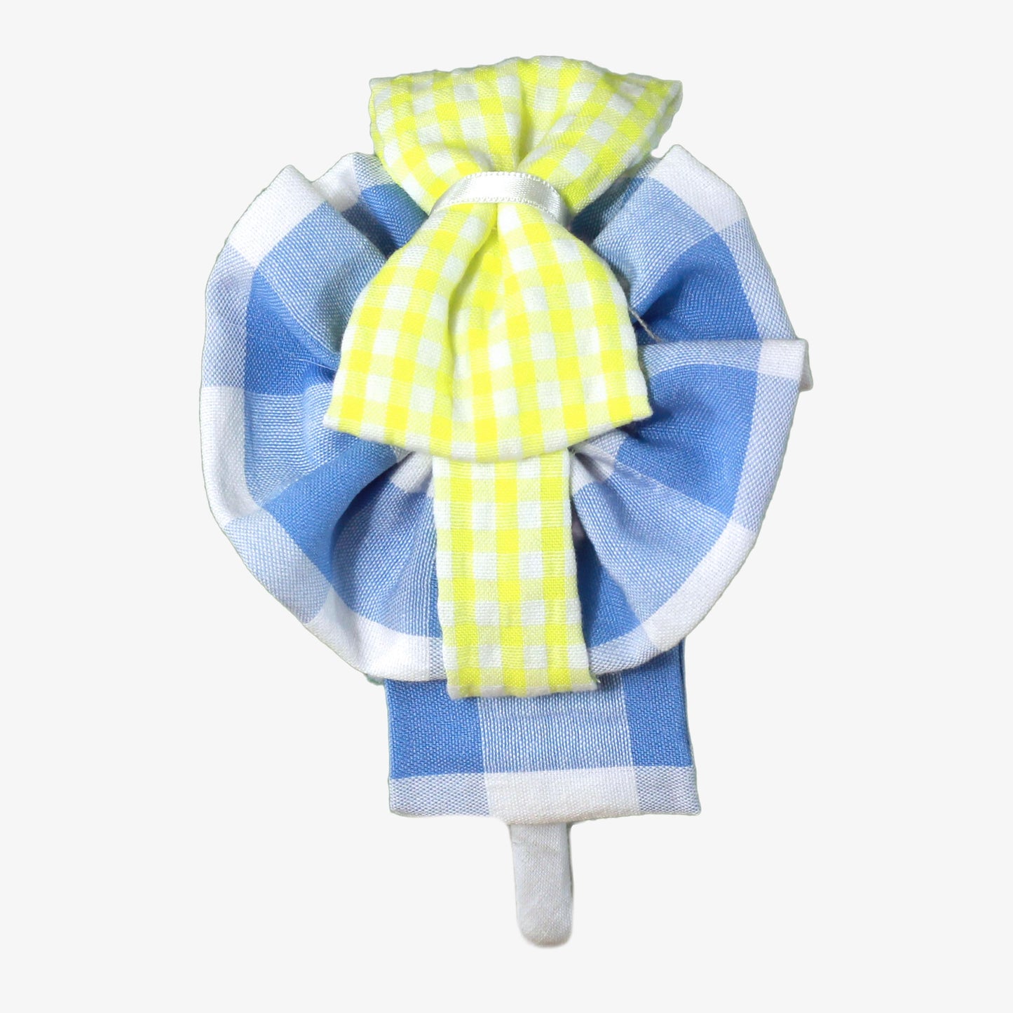 MIRANDA SS25 Blue Girls Gingham Check Headband - 622