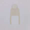 PRE-ORDER RAHIGO Cream Pom Pom Hat with Ear Flaps