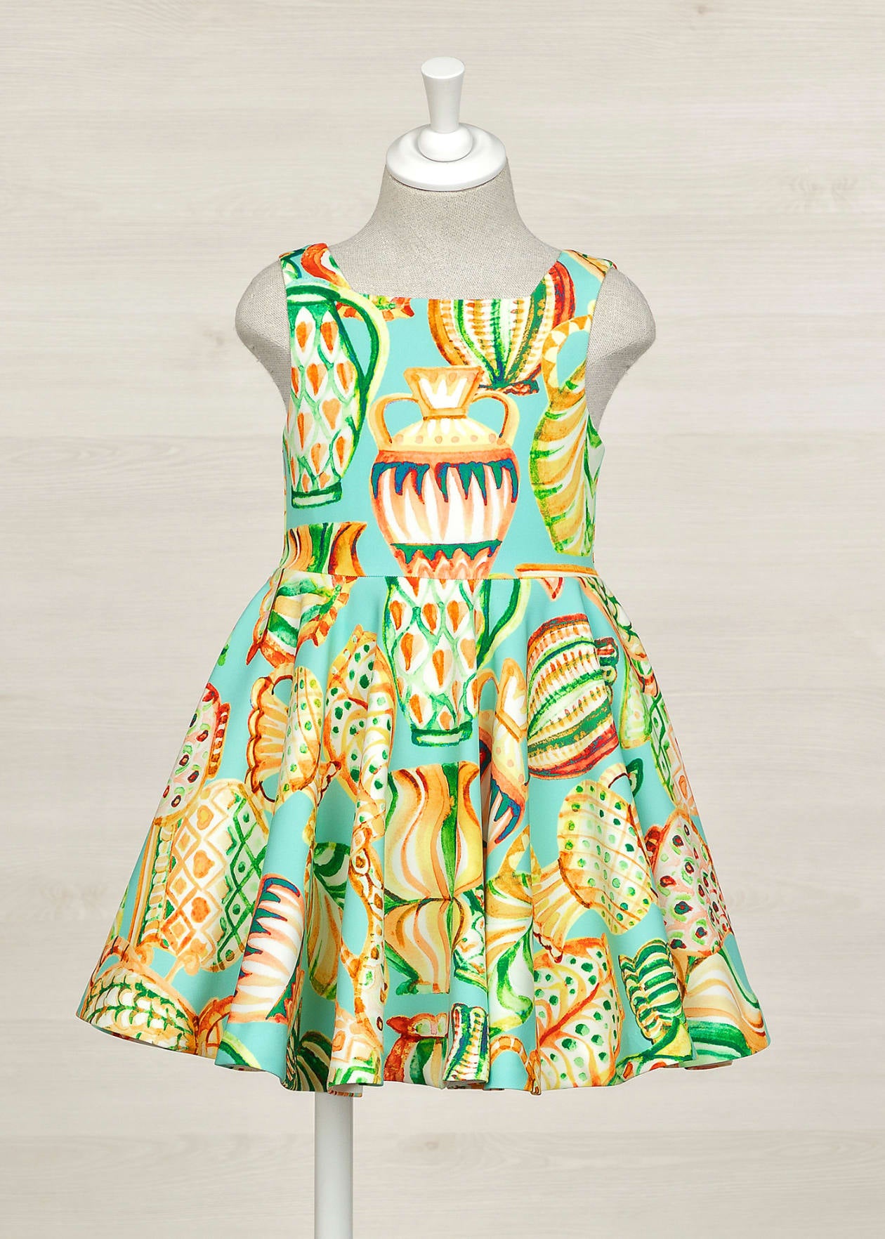 ABEL & LULA Girls Limon Print Crepe Dress - 5056