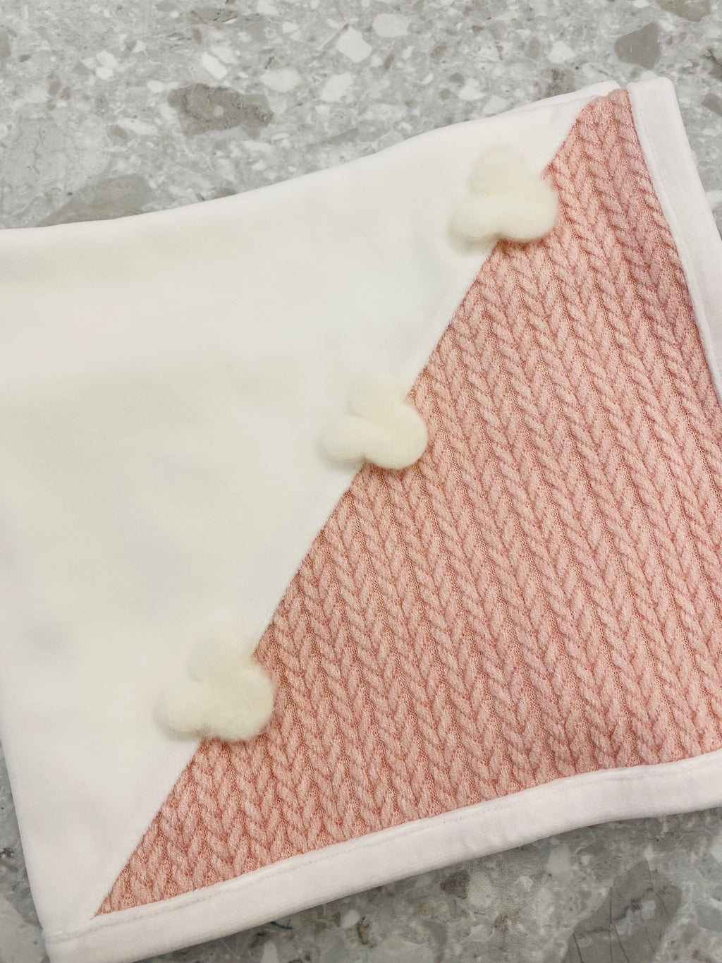 AW25 DEOLINDA Woody Girls Dusky Pink Blanket - 25M01