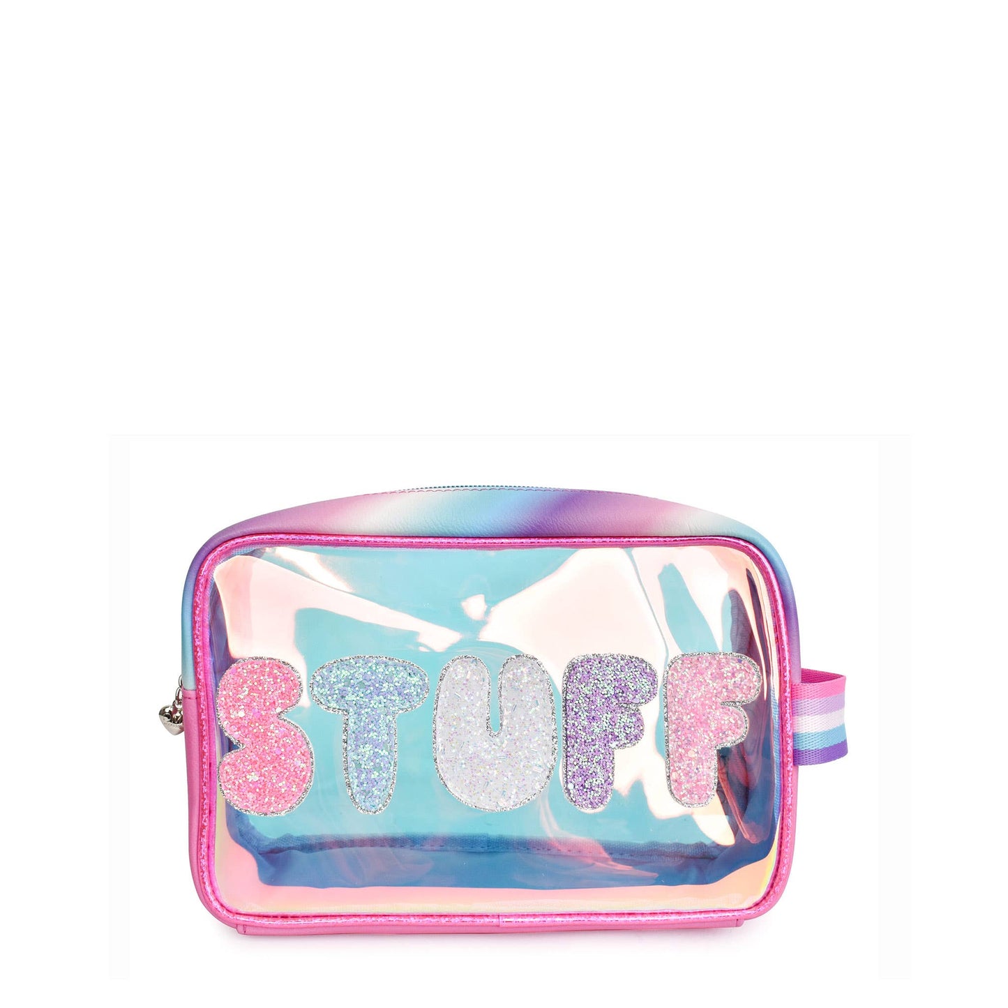 OMG ACCESSORIES 'Stuff' Clear Glazed Pouch