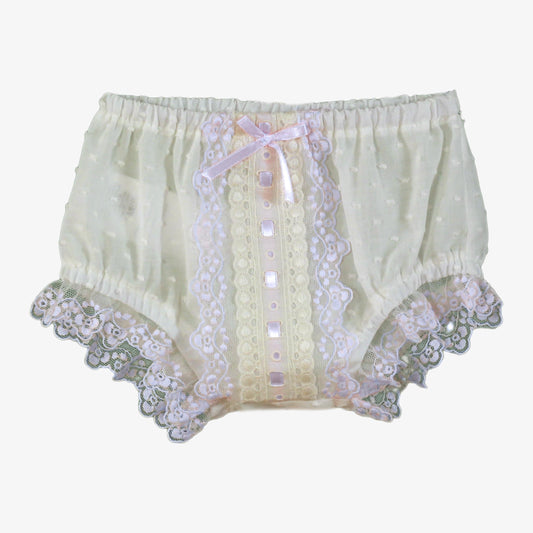 MIRANDA SS25 Cream & Pink Lace Girls Jam Pant Set - 20/2B