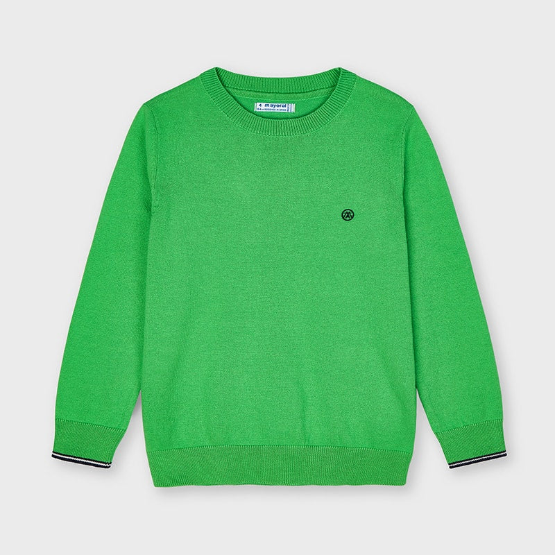 Mayoral Matcha Green Boys Crew Neck Jumper - 311