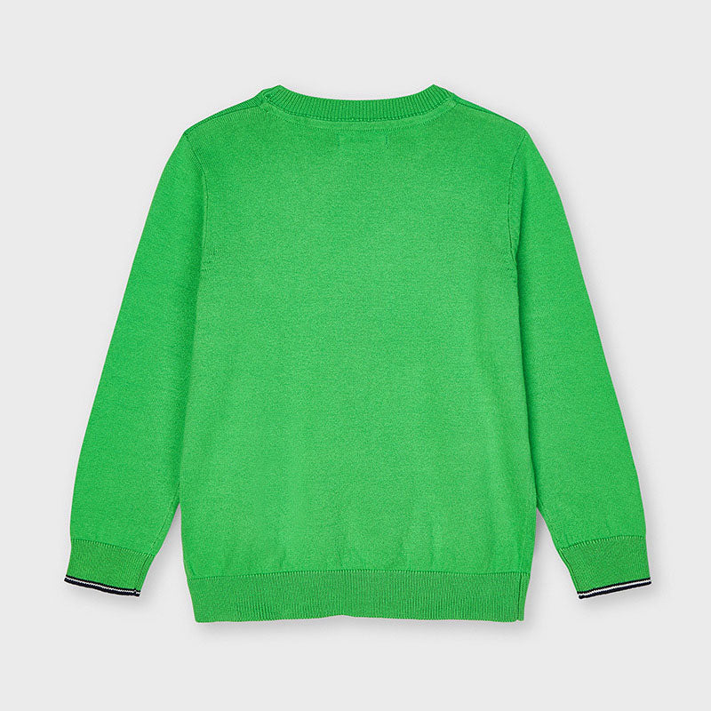 Mayoral Matcha Green Boys Crew Neck Jumper - 311