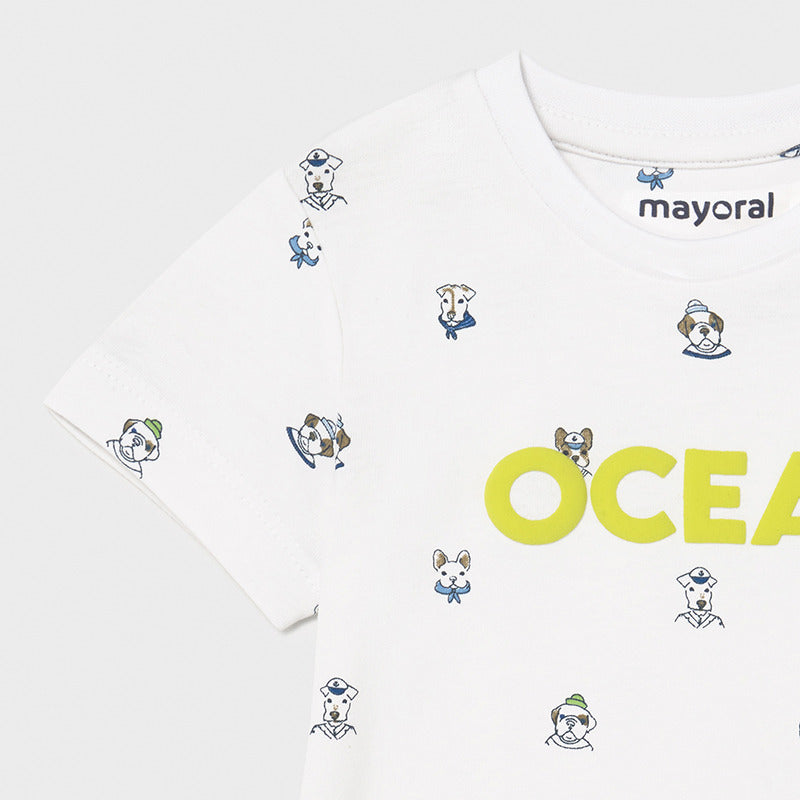 Mayoral Mini Boys Lavender Ocean T-Shirt Set - 1008