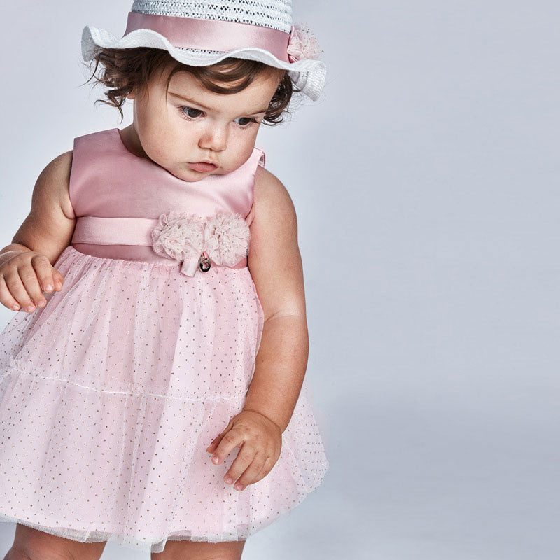 Mayoral Mini Girls Pink Tulle Dress