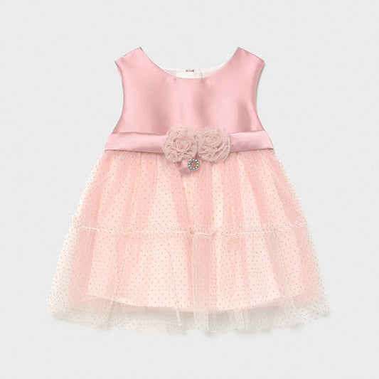 Mayoral Mini Girls Pink Tulle Dress