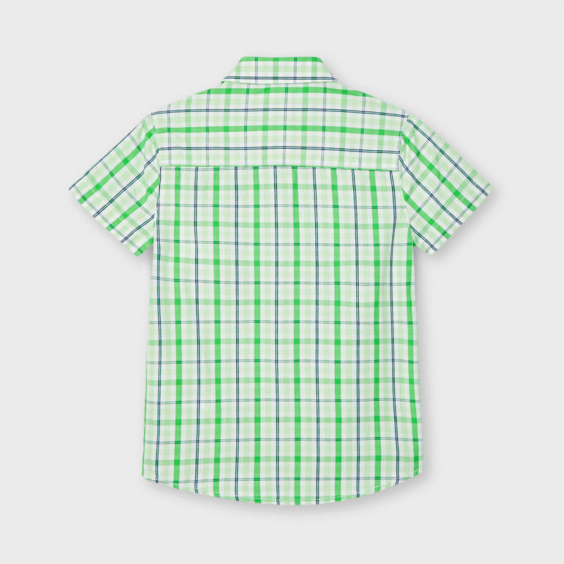 Mayoral Boys Matcha Green Check Shirt 