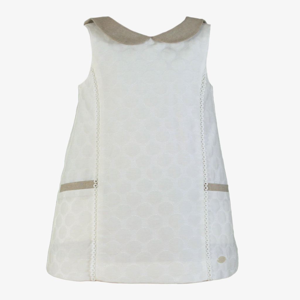 MIRANDA SS25 Cream & Beige Girls A-Line Dress - 227