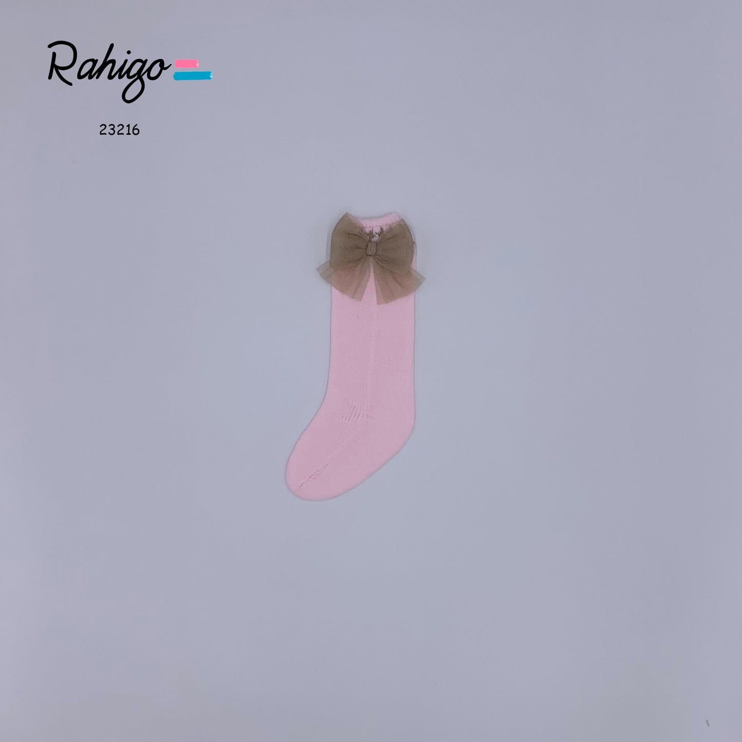 RAHIGO Pink & Camel Girls Socks - 23216