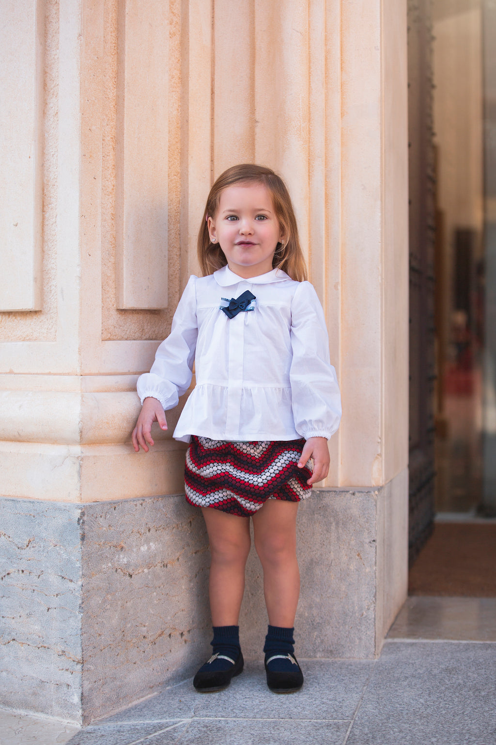 ROCHY Bolas Red & Navy Baby Girls Jam Pant Set - 23843