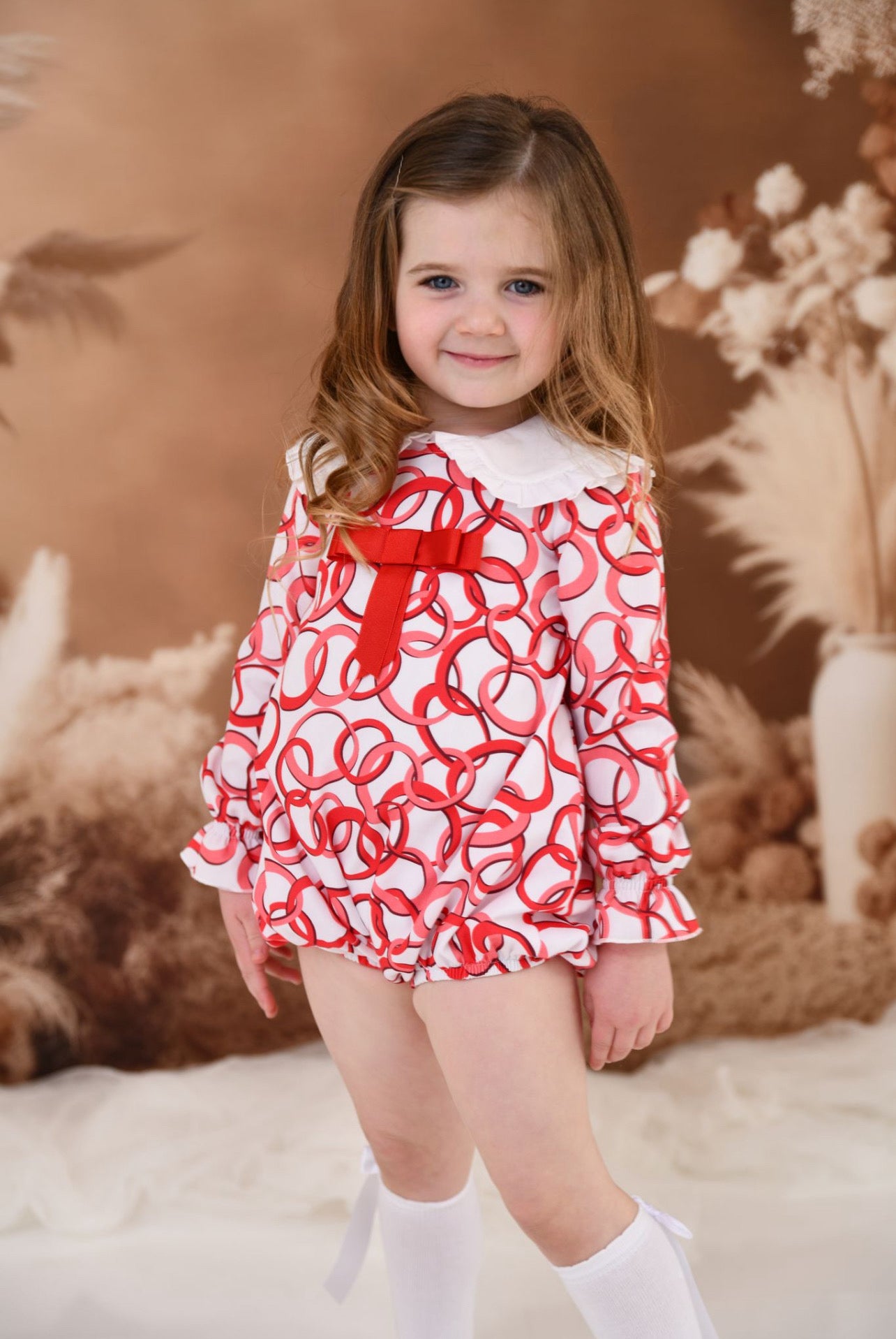 ROCHY Anillas Girls Red Rings Romper - 24136