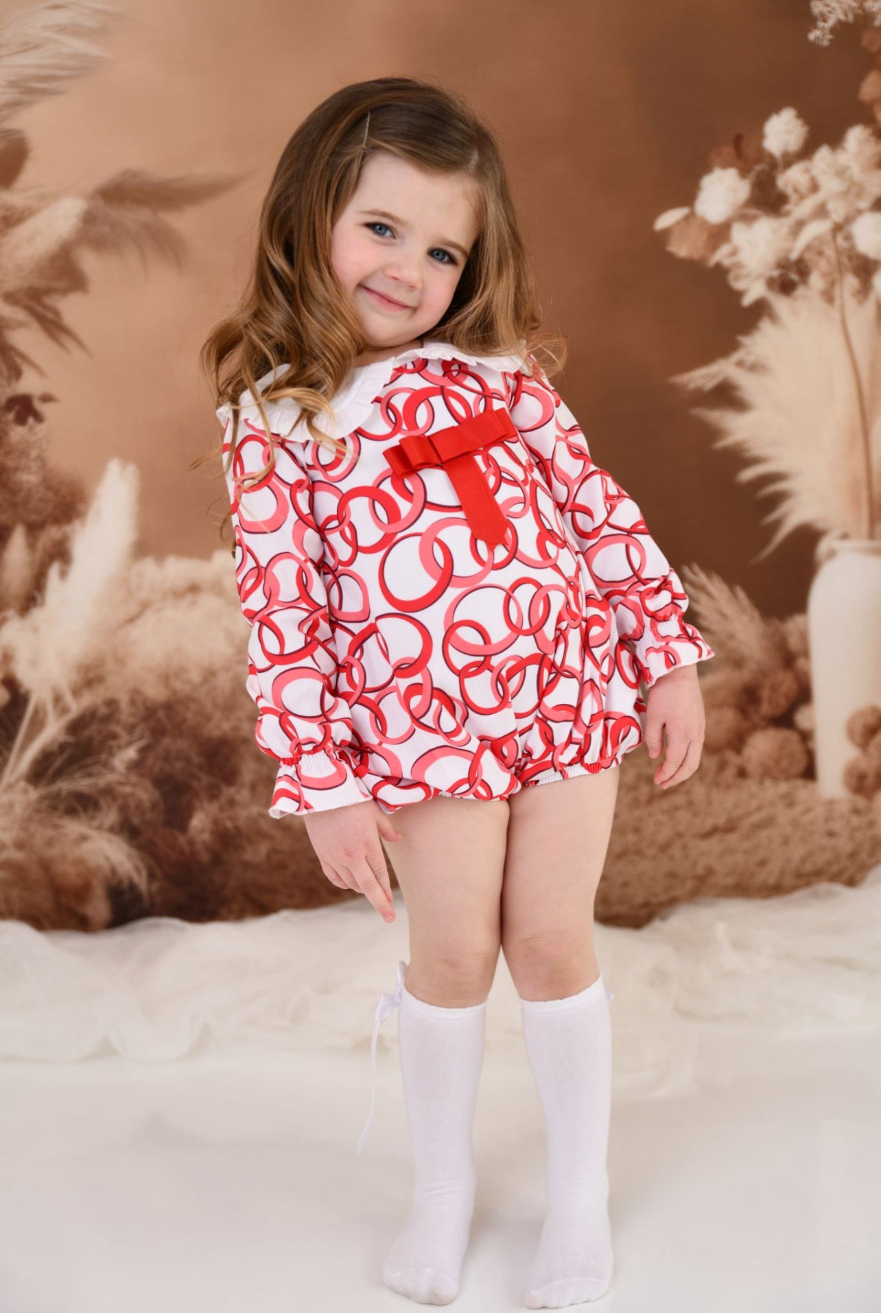 ROCHY Anillas Girls Red Rings Romper - 24136