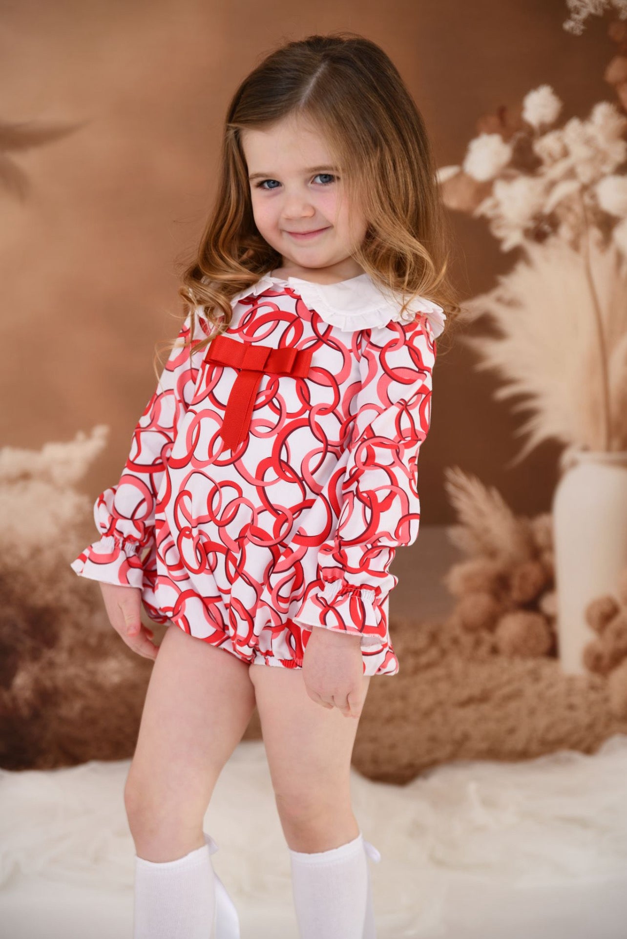 ROCHY Anillas Girls Red Rings Romper - 24136