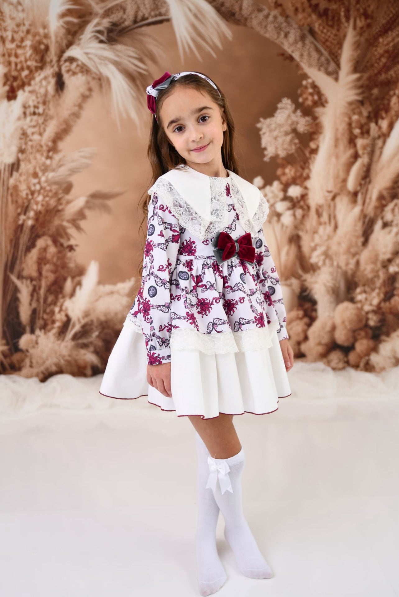 ROCHY AW24 Moneda Girls Coin Print Puffball Dress - CLEARANCE SALE