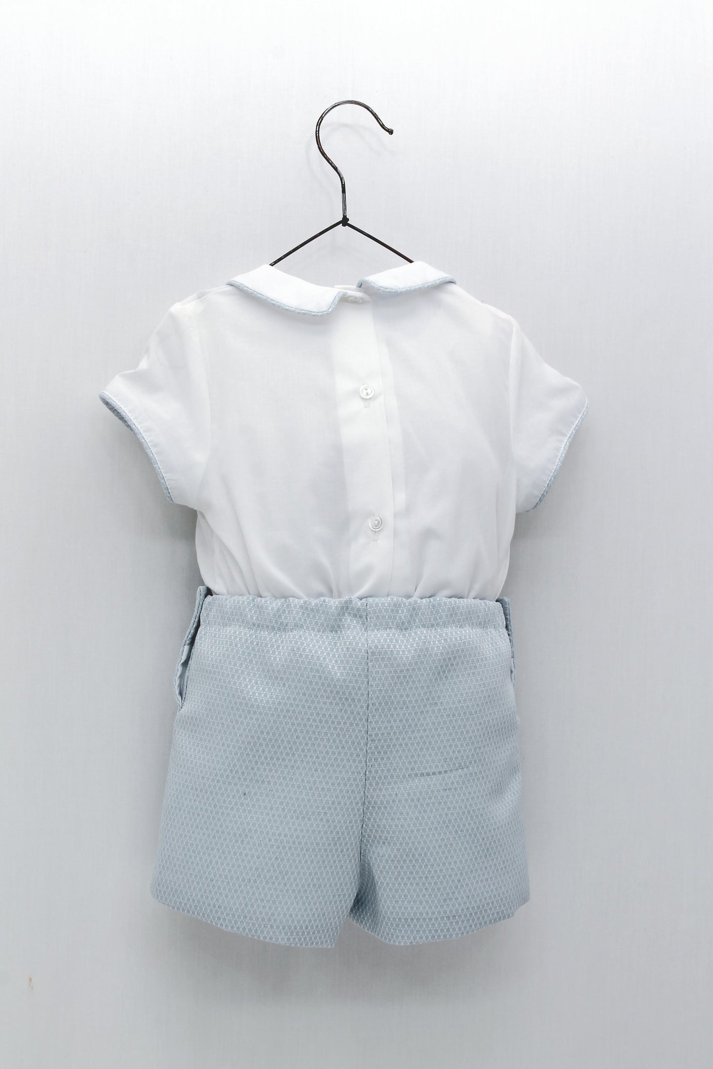 FOQUE CREMEONIA Blue Baby Boys Shorts Set - 4916