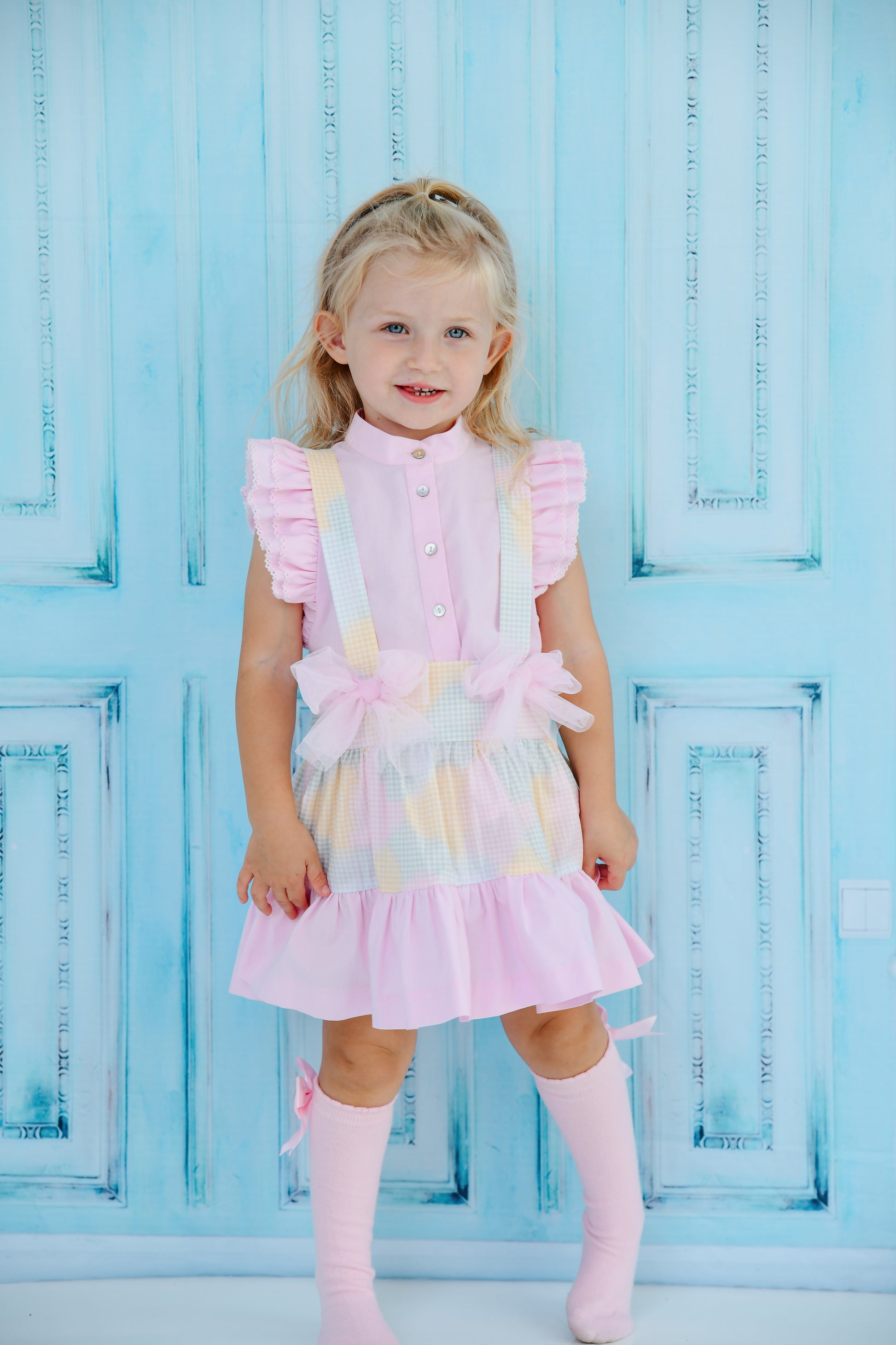 BABINE Pastel Abstract Girl Skirt Set - 2422009