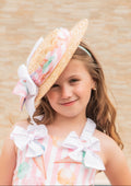 BABINE Ice Cream Pink Girls Sombrero Fascinator