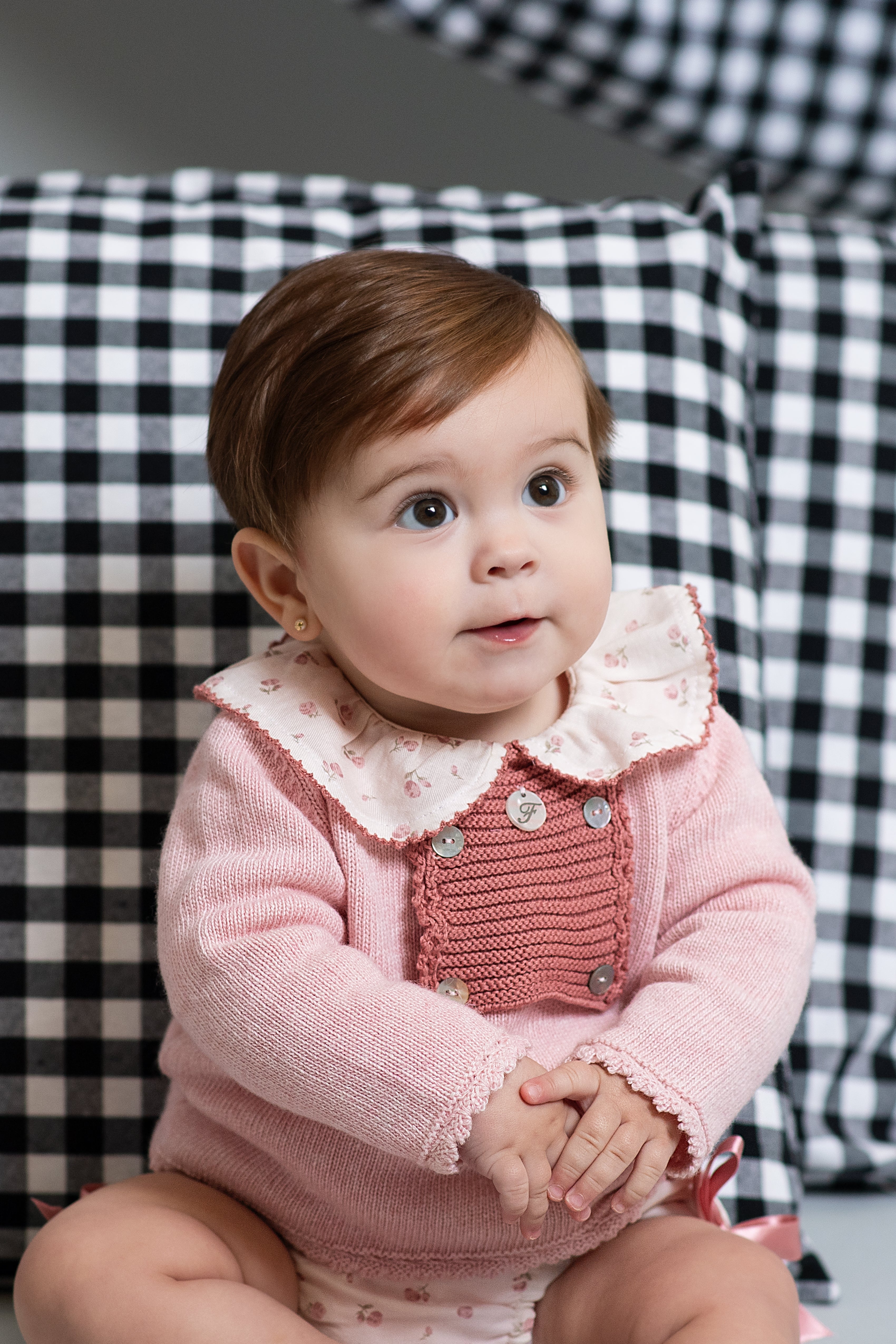 AW24 FOQUE Arcilla Pink Floral Girls Jam Pant Set - CLEARANCE SALE