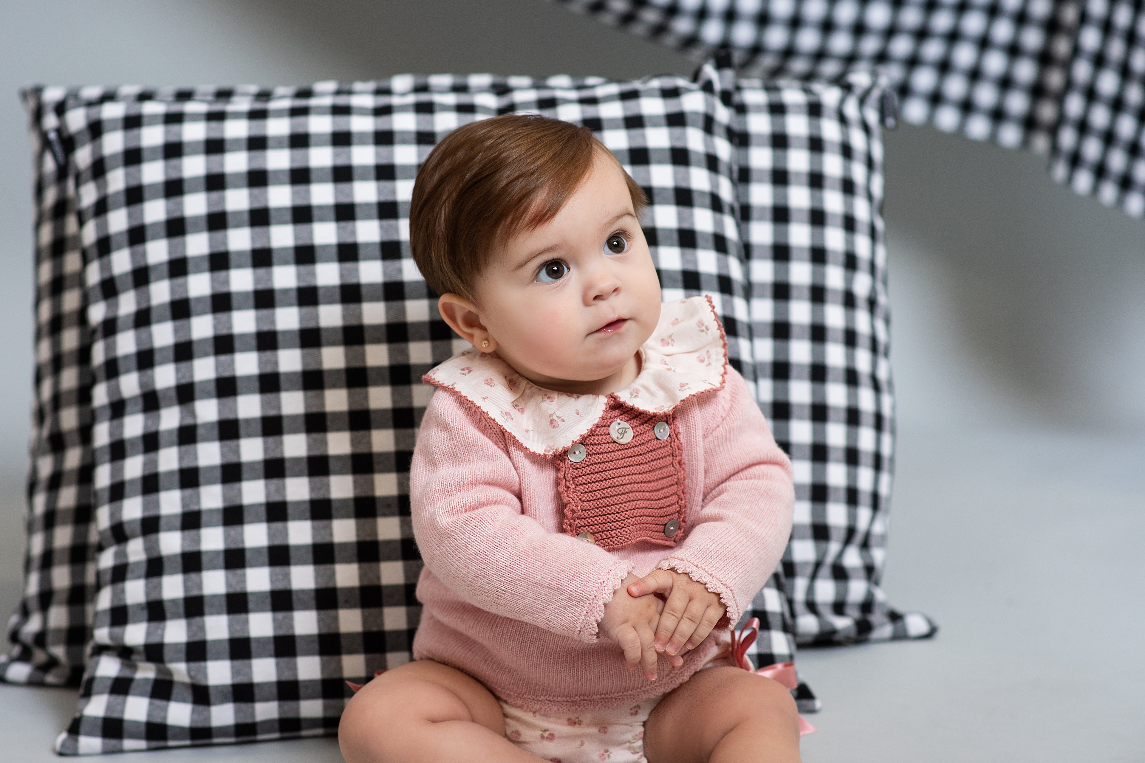 AW24 FOQUE Arcilla Pink Floral Girls Jam Pant Set - CLEARANCE SALE