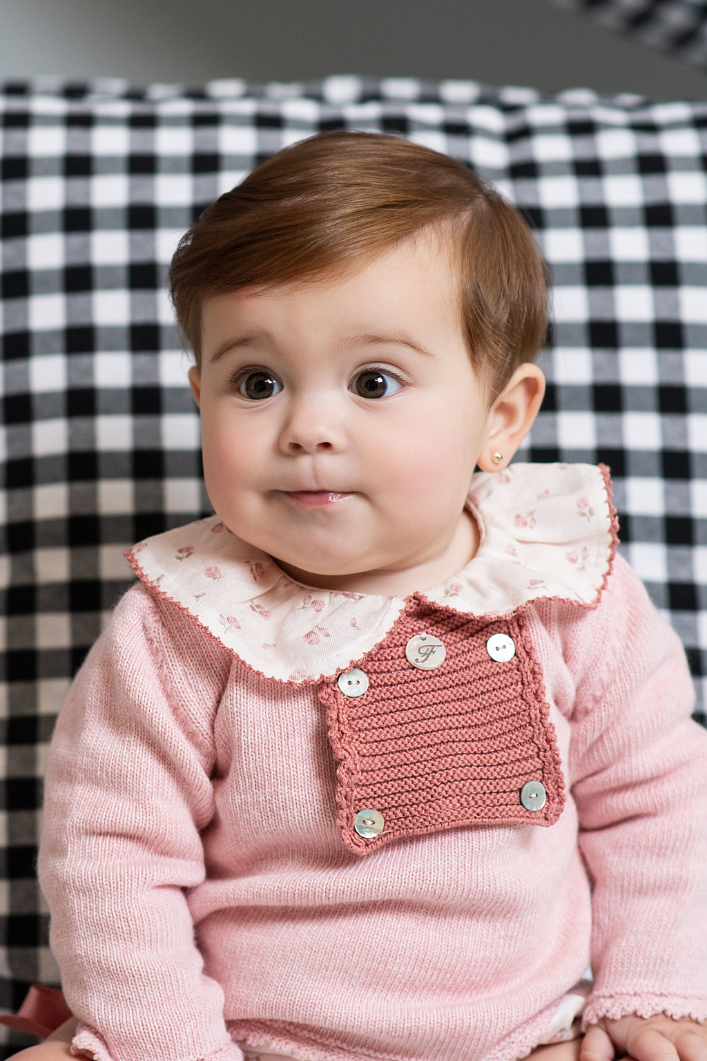 AW24 FOQUE Arcilla Pink Floral Girls Jam Pant Set - CLEARANCE SALE