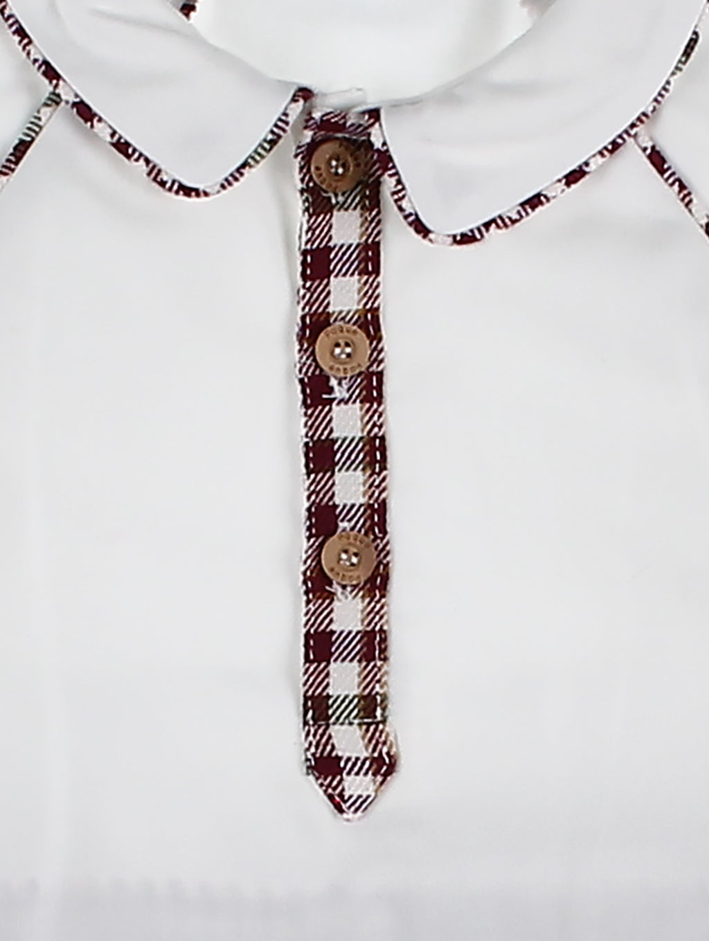 AW24 FOQUE Burgundy Check Boys Short Set - CLEARANCE SALE